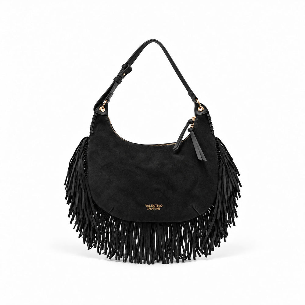 Велурена дамска чанта с ресни Valentino cr. 7089А