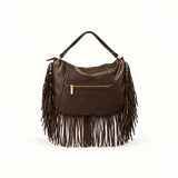 Кожена дамска чанта с ресни Valentino cr. 7087A