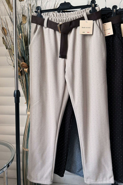 Pantaloni moderni de damă cu capse mici