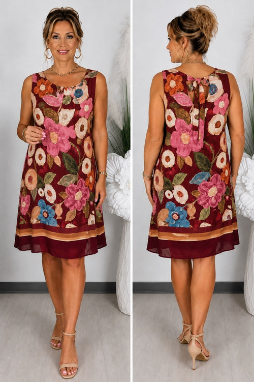 Rochie de vară lejeră cu flori mari
