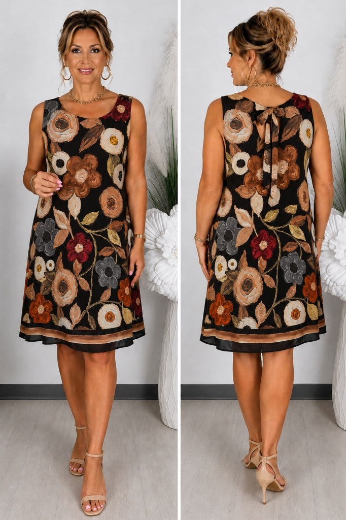 Rochie de vară lejeră cu flori mari