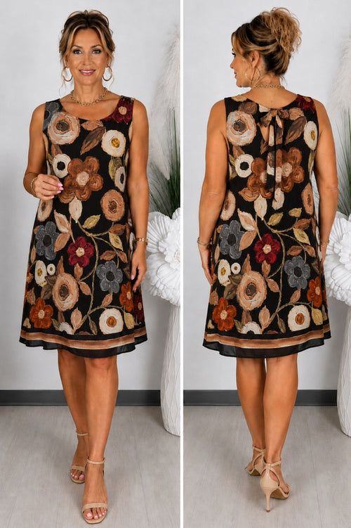 Rochie de vară lejeră cu flori mari