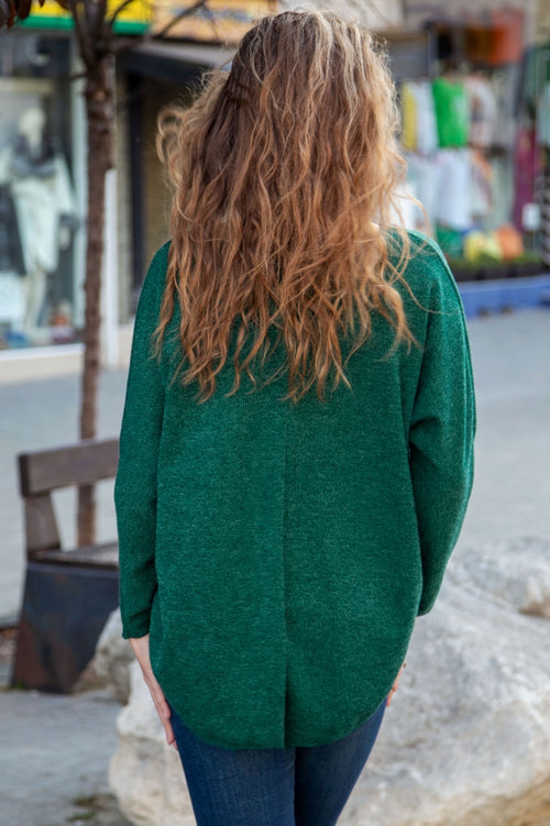 Bluză de damă uni din tricot fin