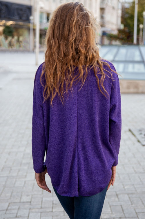 Bluză de damă uni din tricot fin