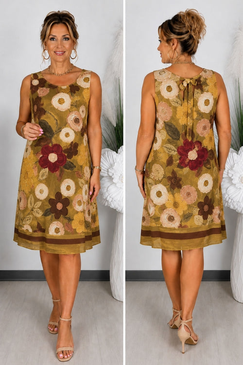 Rochie de vară lejeră cu flori mari