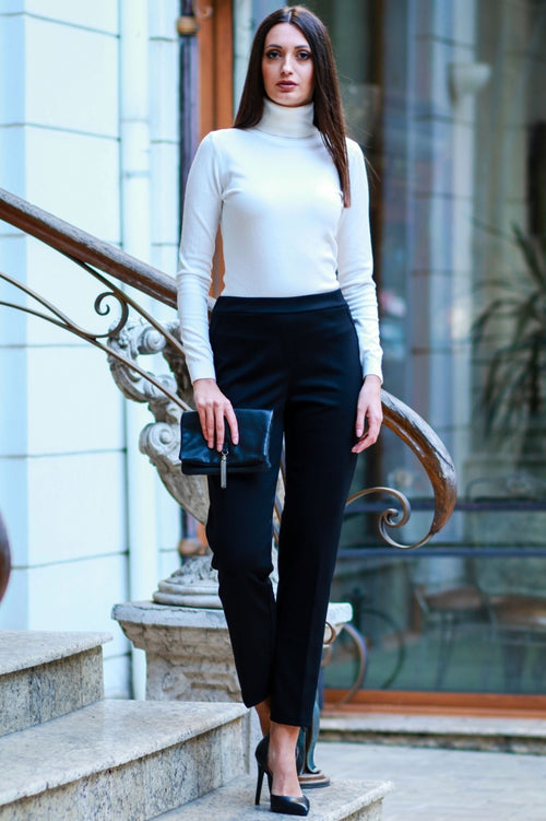 Pantaloni de iarnă uni pentru damă