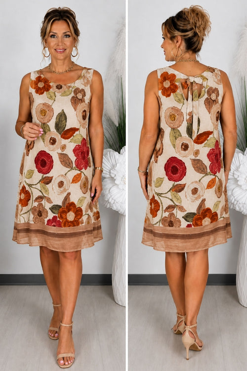 Rochie de vară lejeră cu flori mari
