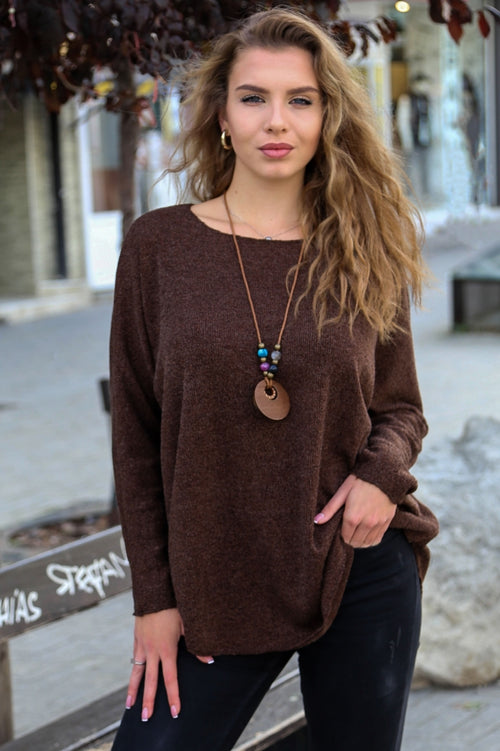 Bluză de damă uni din tricot fin 9616