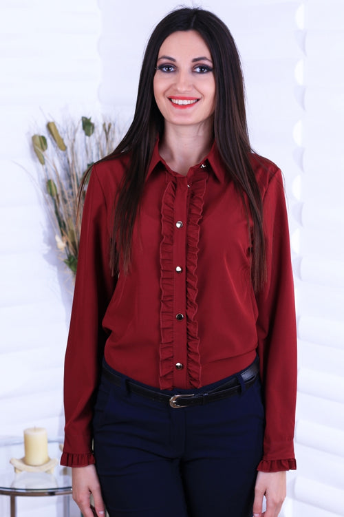 Cămașă damă elegantă cu jabou